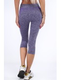 Purple 3/4 fitted sports leggings MR81183 - Online store - Boutique